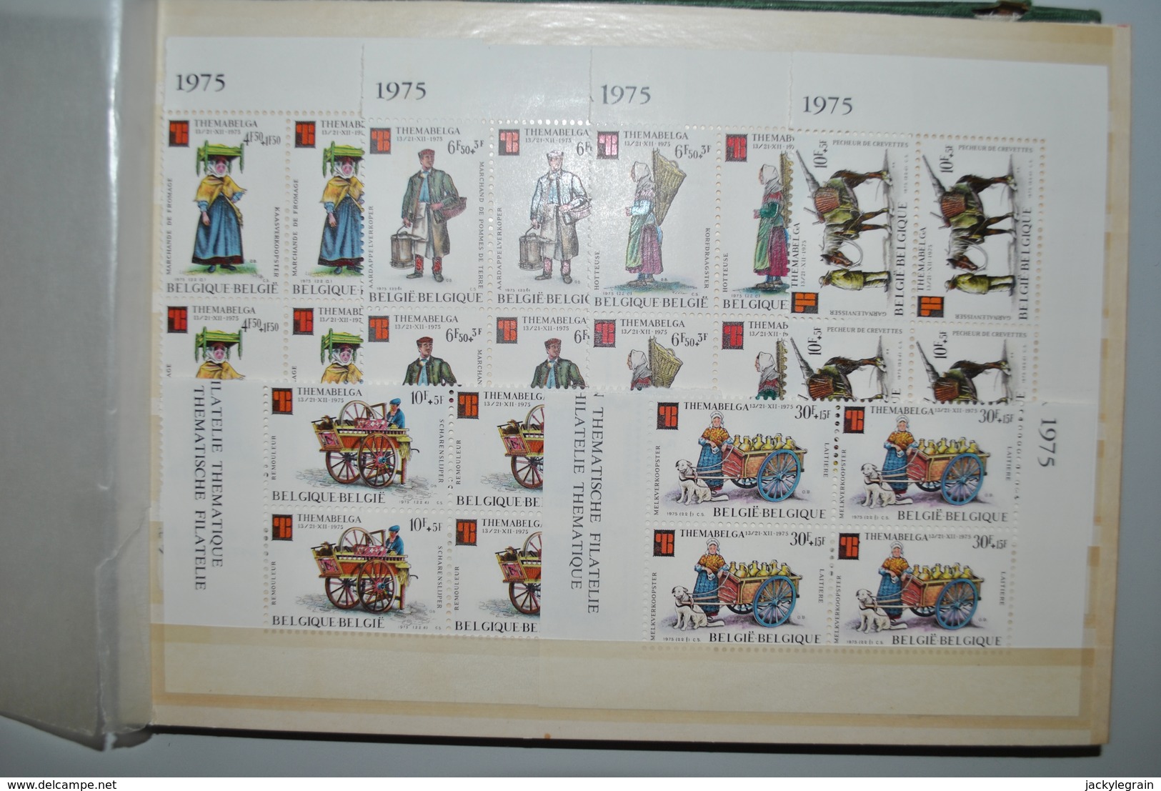 Belgique 1975 Blocs De 4 MNH Complet - Unused Stamps