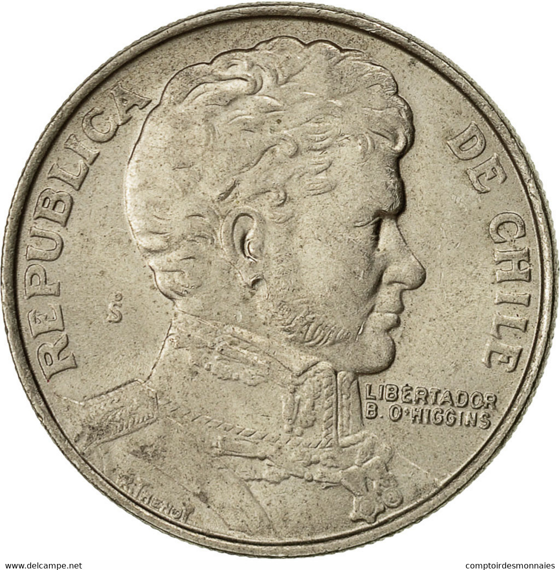 Chile, Peso, 1976, TB+, Copper-nickel, KM:208 - Chile