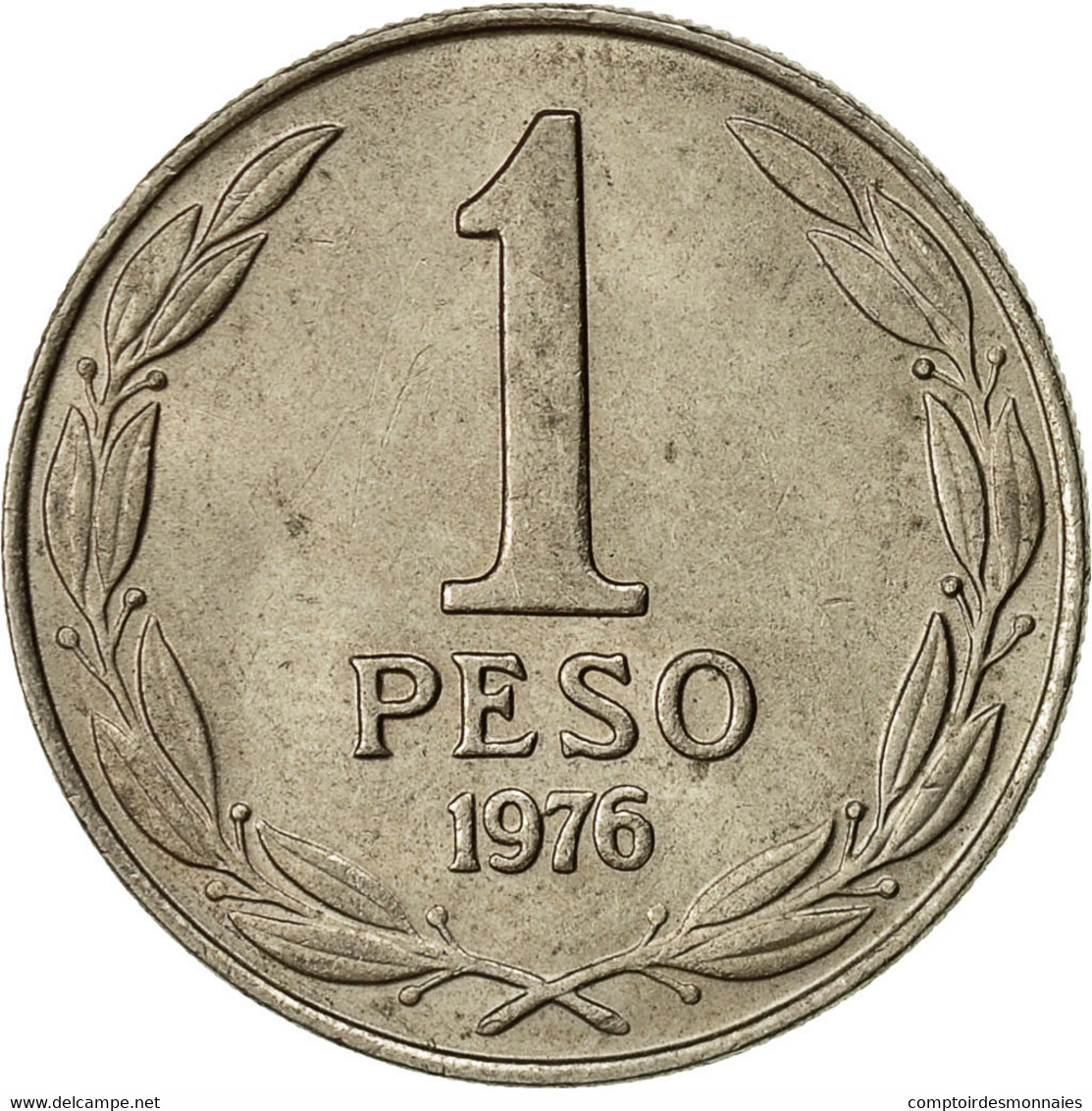 Chile, Peso, 1976, TB+, Copper-nickel, KM:208 - Chile