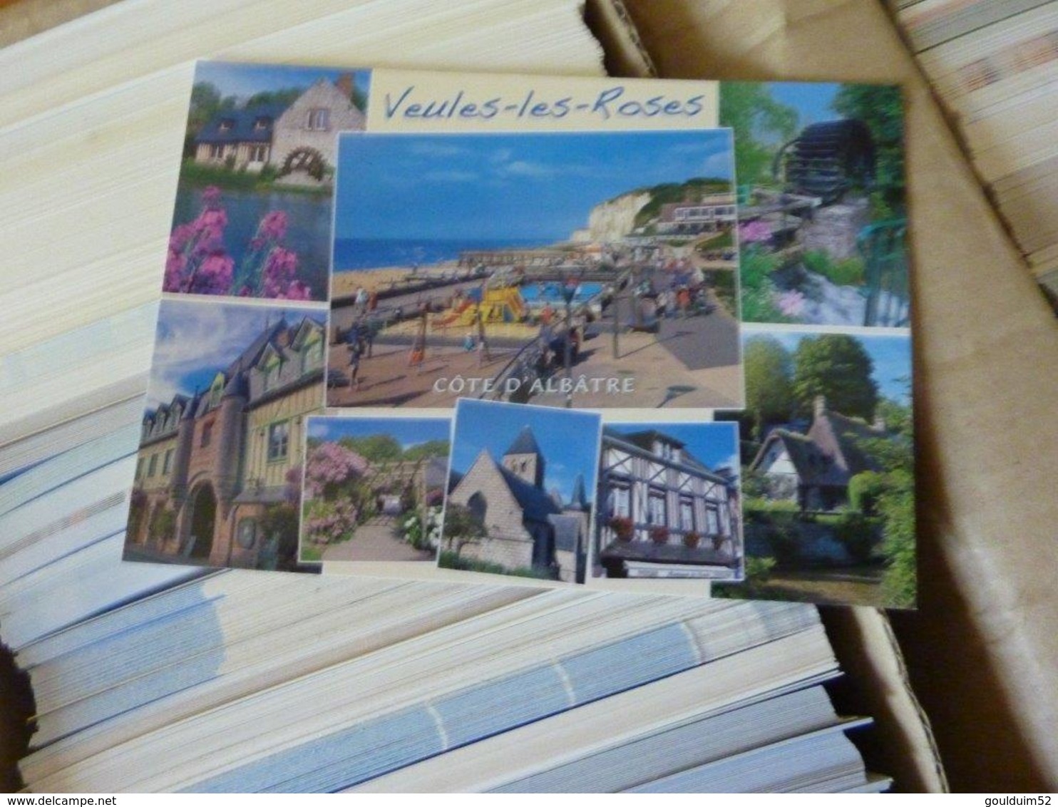 Lot de 1640 cartes postales modernes neuves sur la normandie