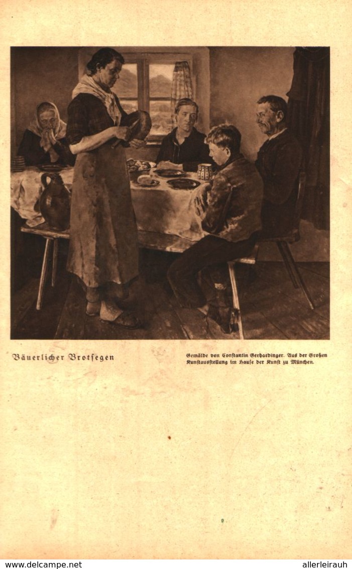 Bäuerlicher Brotsegen (nach Einem Gemälde Von Constantin Gerhardinger) / Druck, Entnommen Aus Zeitschrift /1938 - Pacchi