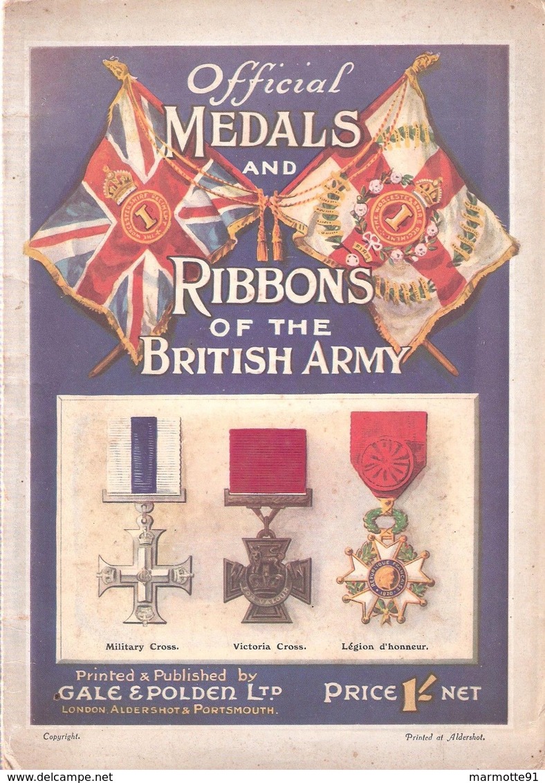 OFFICIAL MEDALS RIBBONS OT BRITISH ARMY MEDAILLE DECORATION ARMEE BRITANNIQUE GUIDE COLLECTION - Ejército Británico