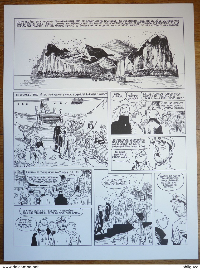 Ex Libris - Repro Planche - THEODORE POUSSIN LE GALL  - CANAL BD 2018 XL - Illustrateurs J - L