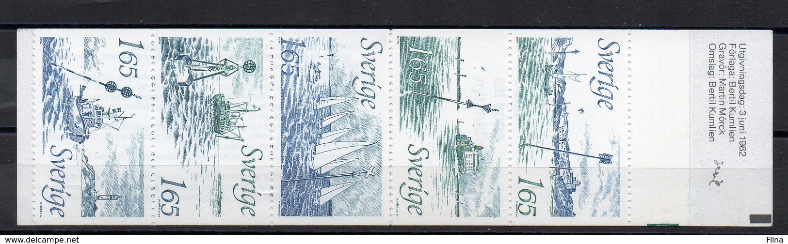 SVEZIA 1982 - BOE - EMESSI IN LIBRETTO  - MNH** - Unused Stamps