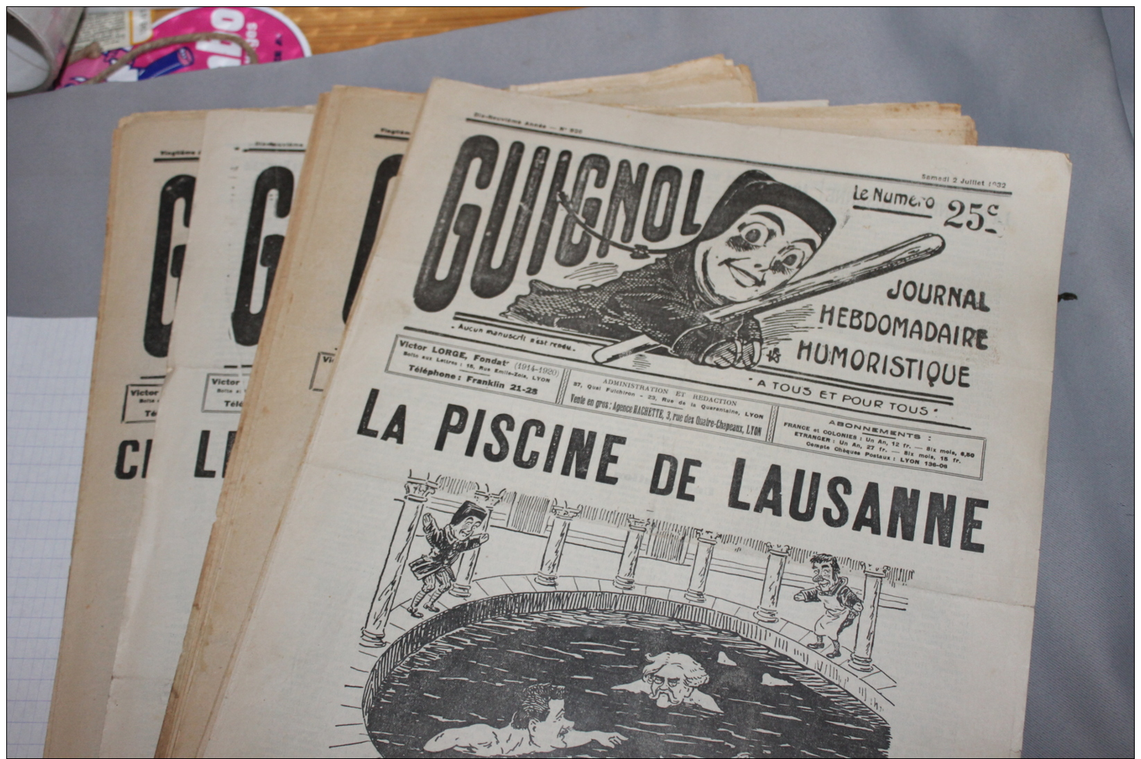 Lot De 40 Journaux "Guignol" 1932-33 LYON - Rhône-Alpes