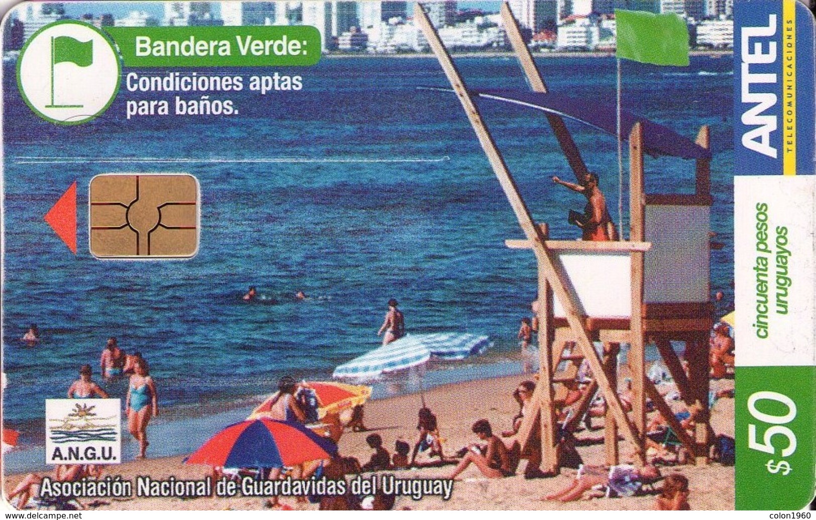 TARJETA TELEFONICA DE URUGUAY, 316a (158) A.N.G.U. - Uruguay