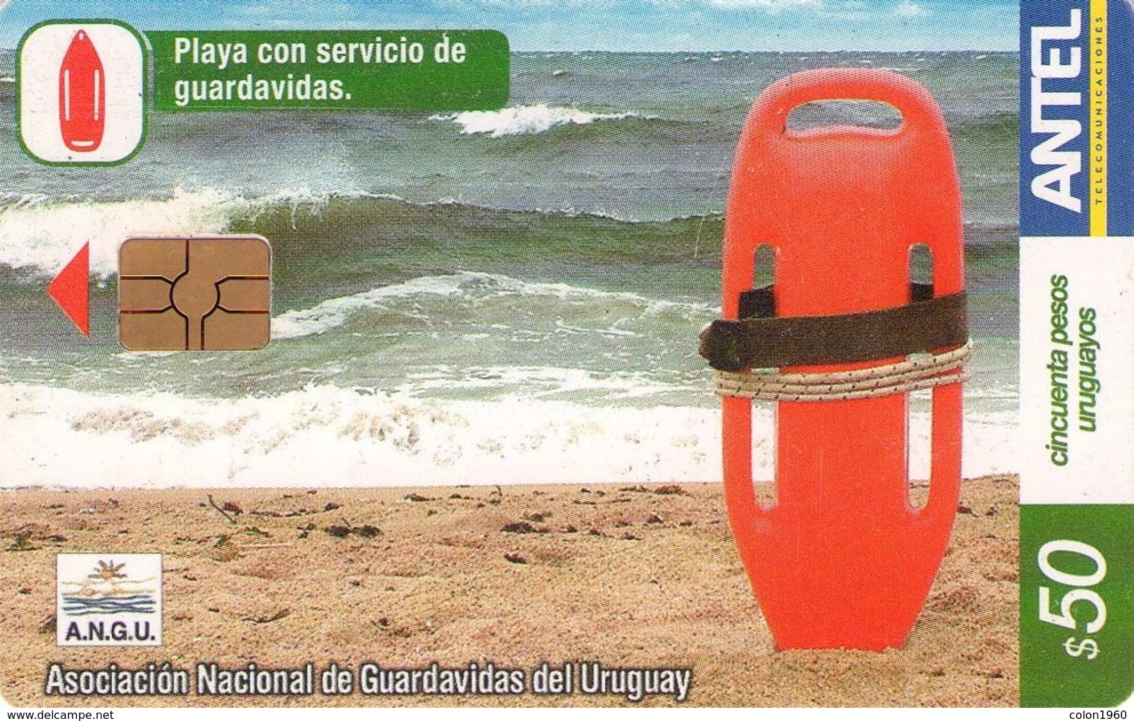 TARJETA TELEFONICA DE URUGUAY, 317a (159) A.N.G.U. - Uruguay