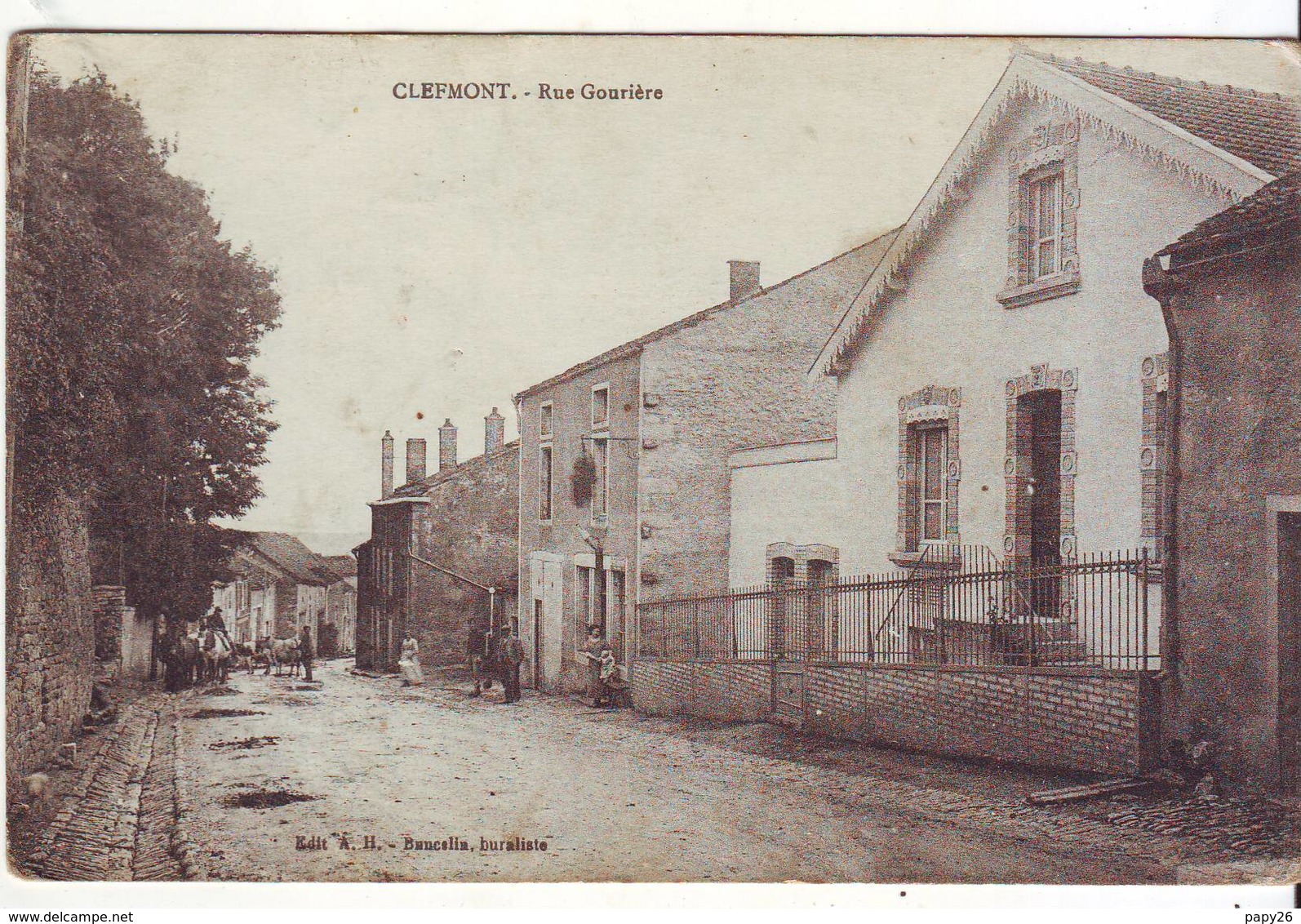 Cpa Clefmont  Rue Gourière - Clefmont