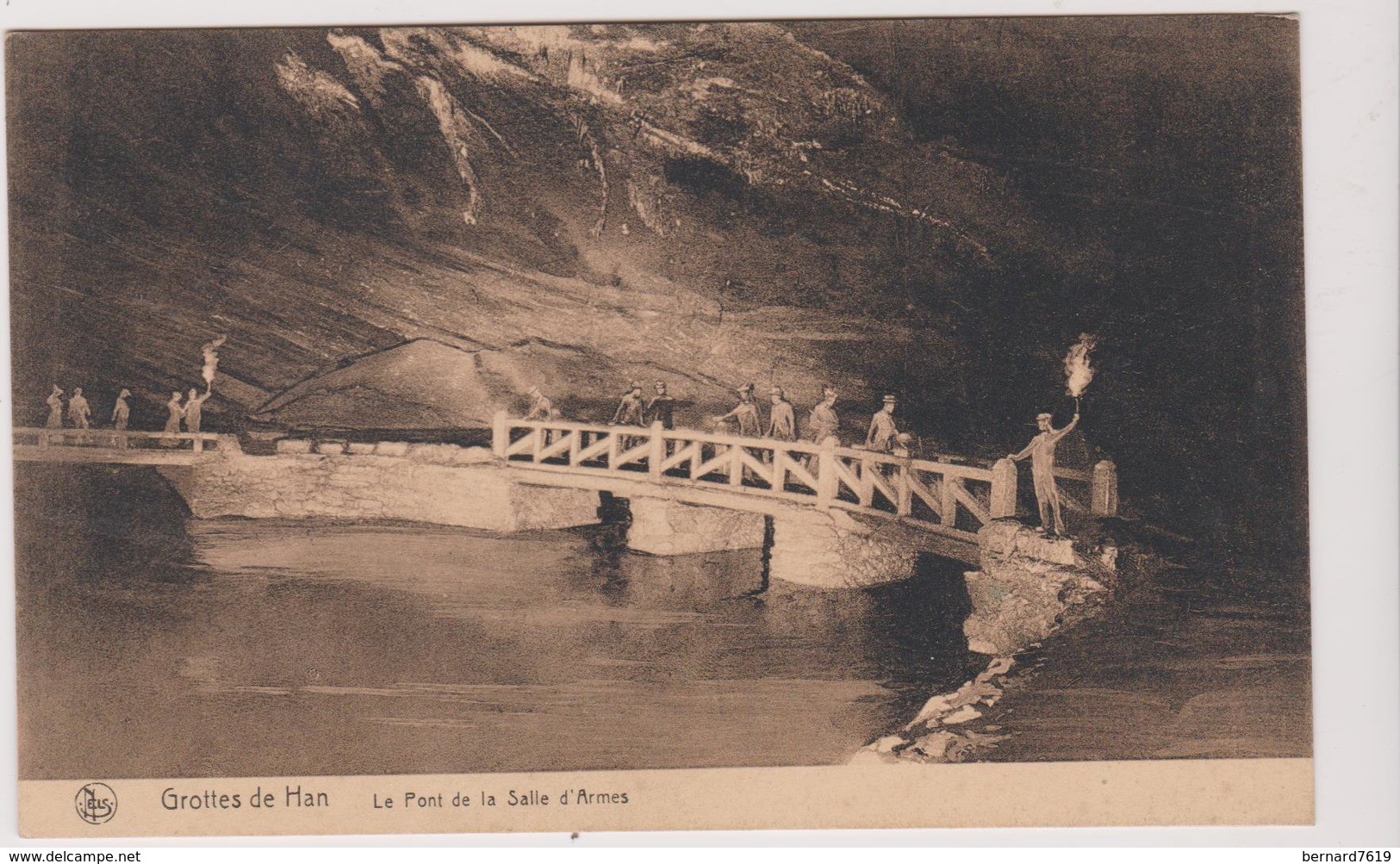 Belgique Grotte De Han  Le Pont De La Salle D'armes - La Bruyere