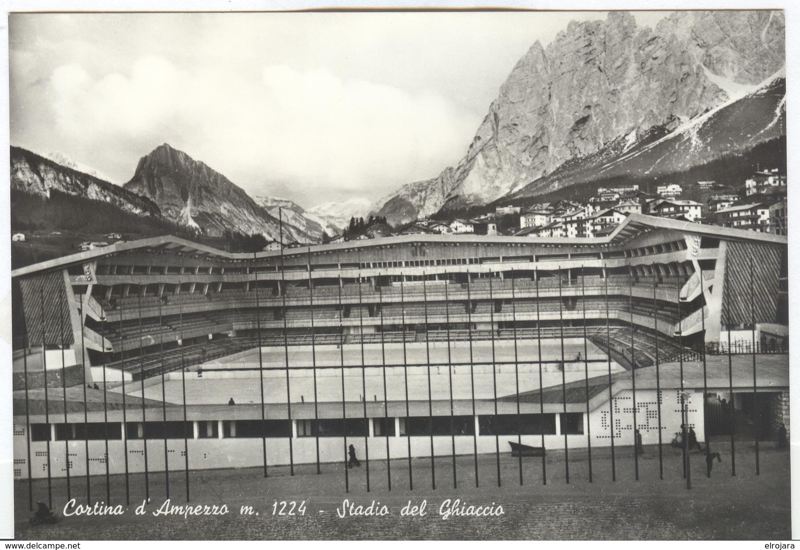 Italy Unused Olympic Postcard With Skating Stadium - Winter 1956: Cortina D'Ampezzo