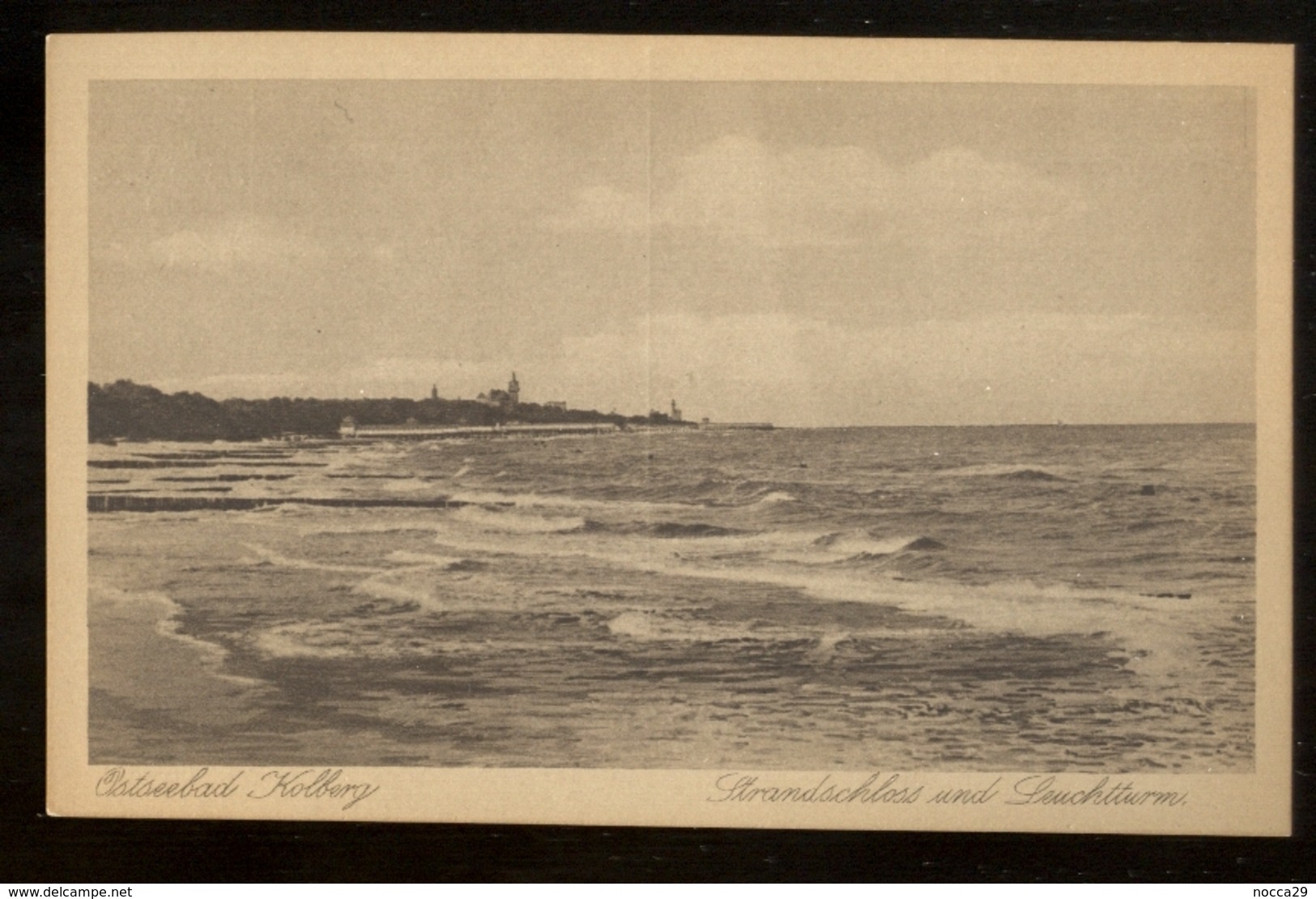 POLONIA - POLOGNE - POLAND - INIZI 900 - KOLBERG - KOLOBRZEG - OSTSEEBAD STRANDSCHLOSS UND LEUCHTTURM - Polonia