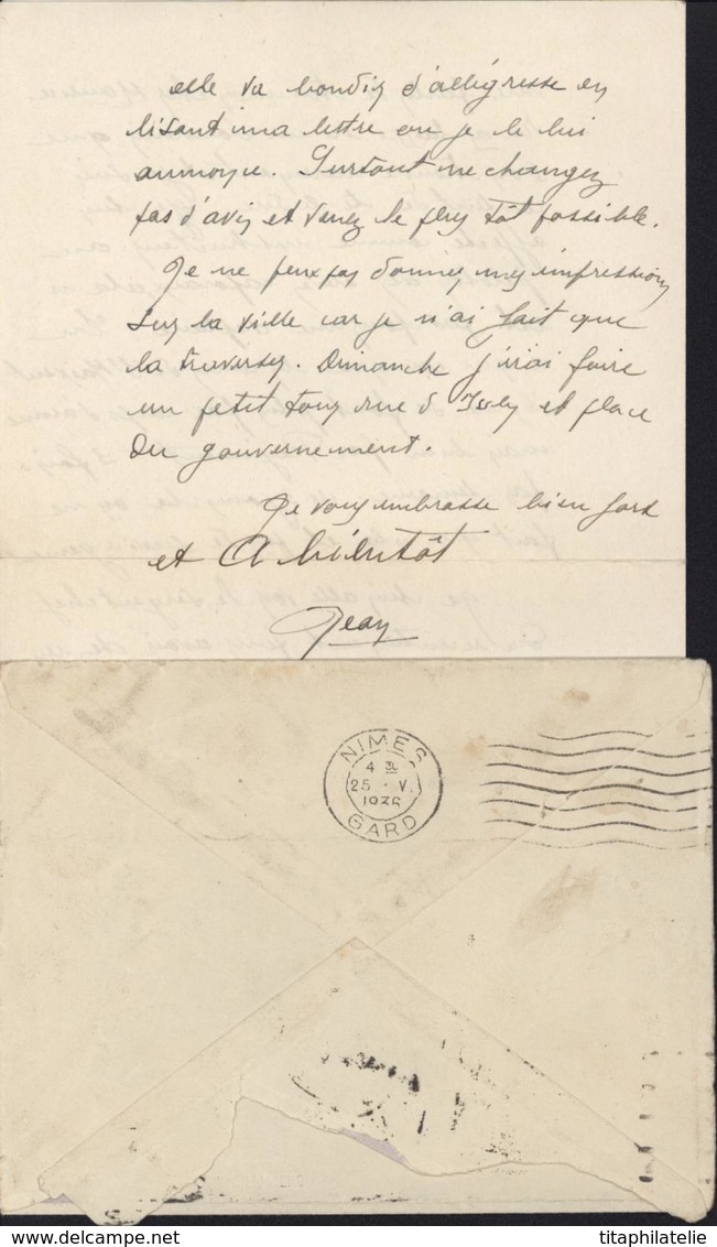 Bibliothèque Des Sous Officiers Enveloppe Illustrée Chacals En Algérie Tigre à Verdun Z9 YT 112 CAD Alger RP 1936 Flamme - Lettres & Documents