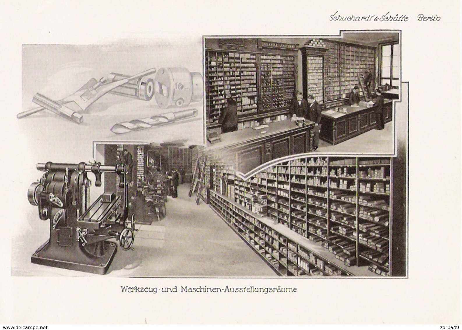 BERLIN  Belles planches de 1914 de l' entreprise Schuchardt et Schütte Spandauerstrasse 28-29