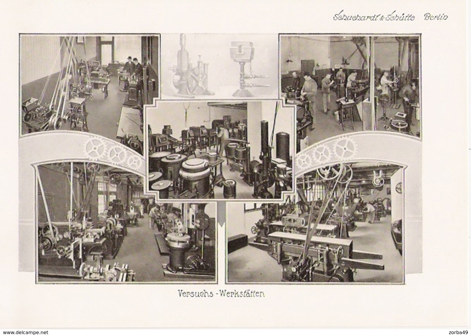 BERLIN  Belles planches de 1914 de l' entreprise Schuchardt et Schütte Spandauerstrasse 28-29