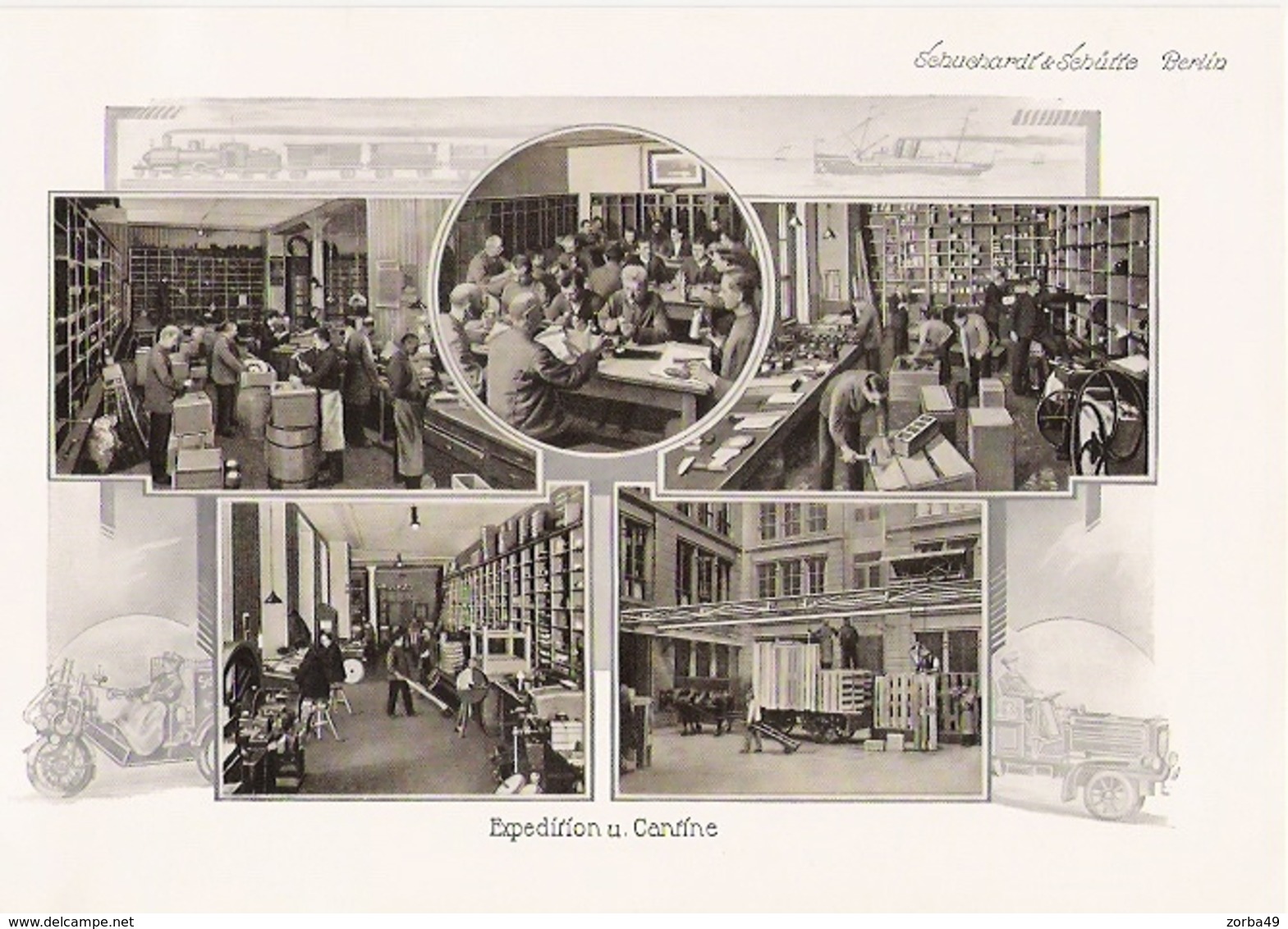 BERLIN  Belles planches de 1914 de l' entreprise Schuchardt et Schütte Spandauerstrasse 28-29