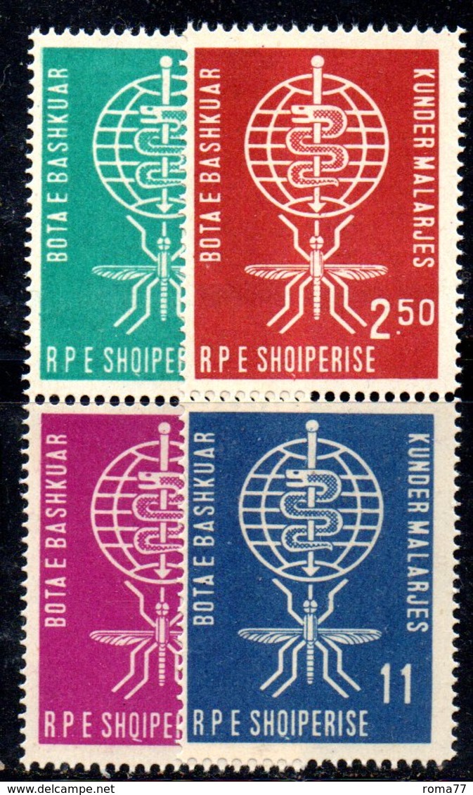 263 - 490 - ALBANIA 1962 ,    Yvert N. 5769/572  ***  Malaria - Albania