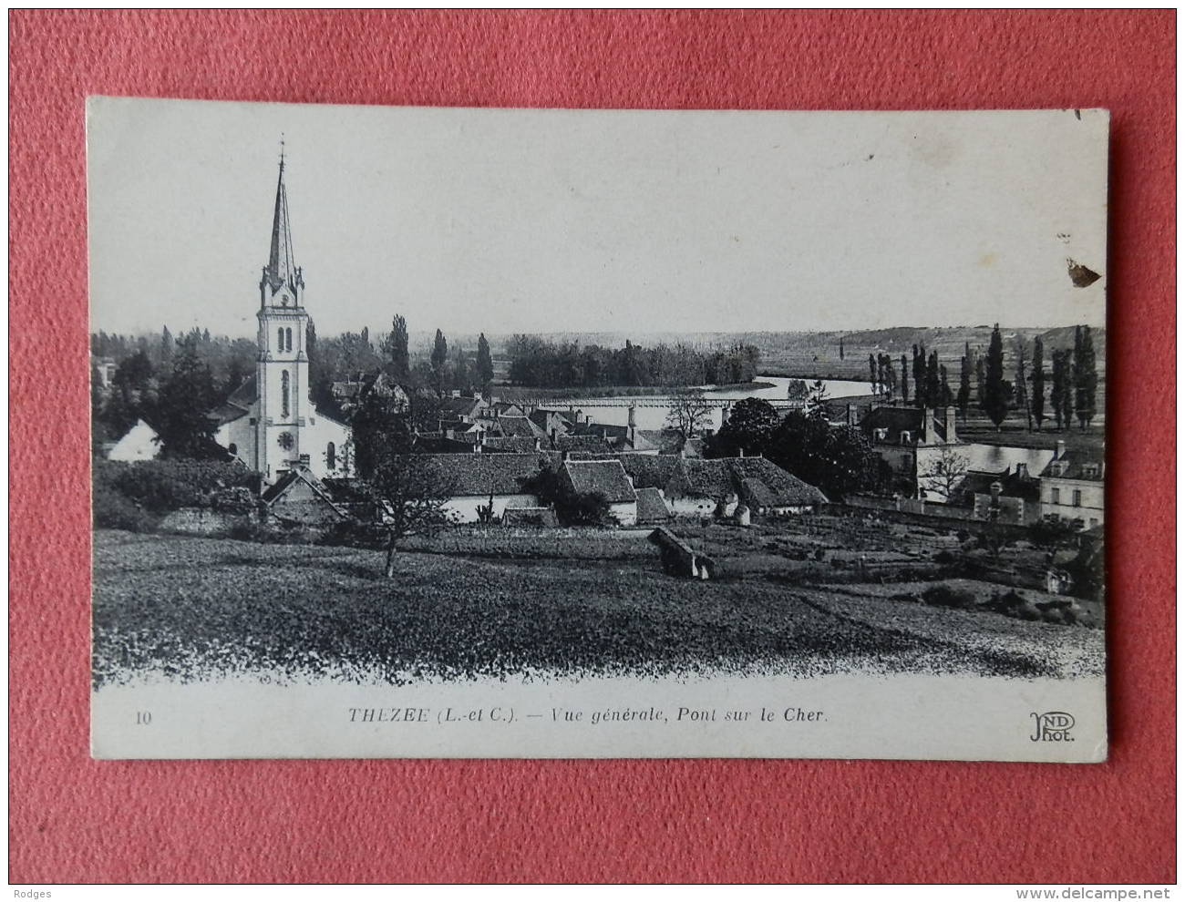 Dep 41 , Cpa THEZEE , 10 , Vue Générale , Pont Sur Le Cher  (009) - Autres & Non Classés