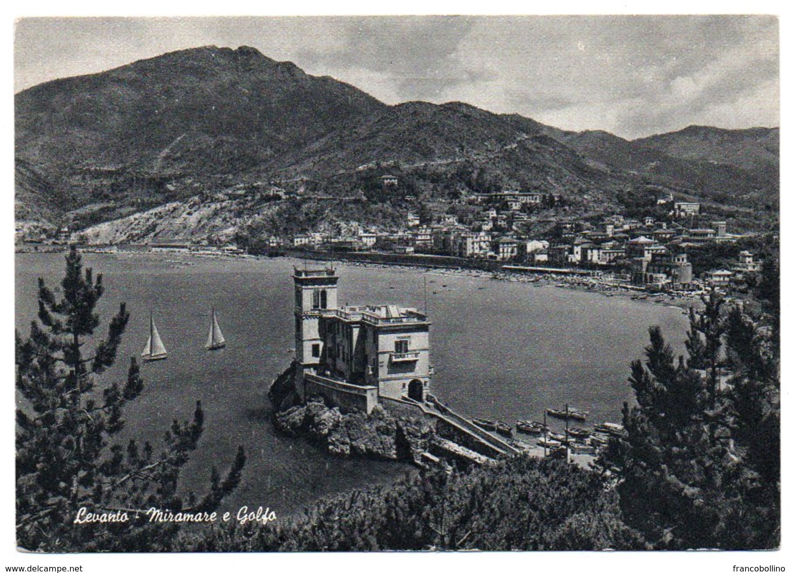 LEVANTO (LA SPEZIA) - MIRAMARE E GOLFO / ANNULLO A TARGHETTA LEVANTO SOGGIORNO TRANQUILLO - La Spezia