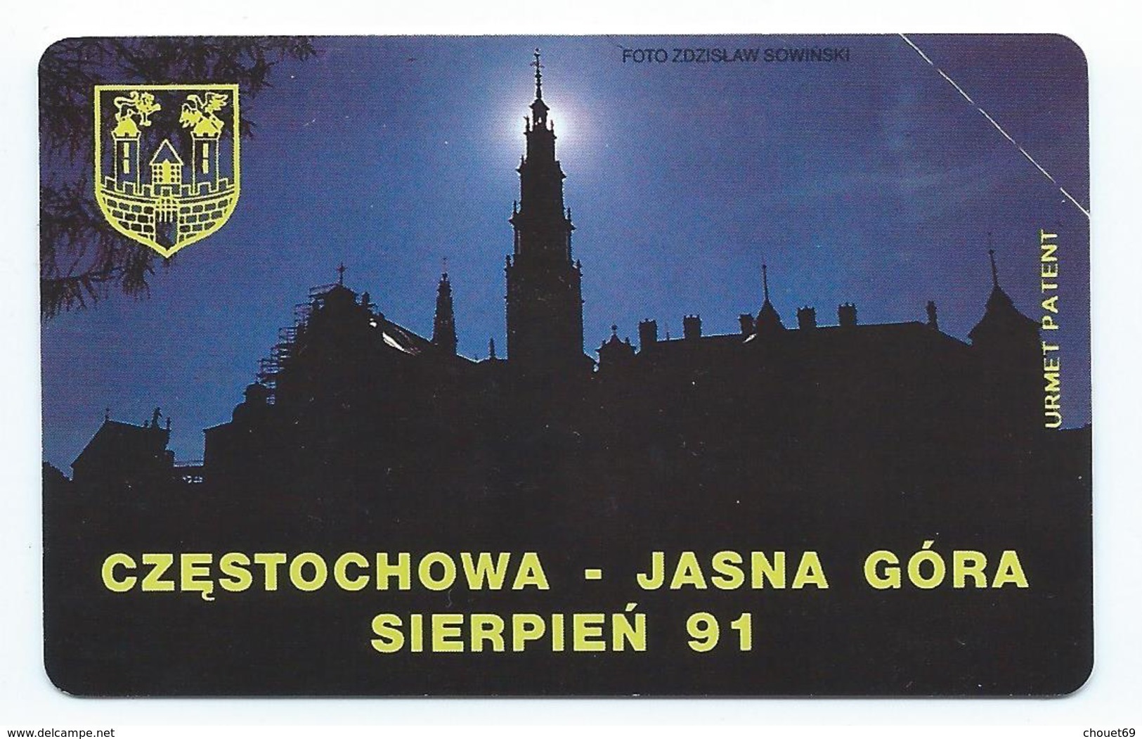 POLAND 5 - 25u CZESTOCHOWA - JASNA GORA SIERPIEN 91 1991 MINT NEUVE POLAND URMET - Pologne