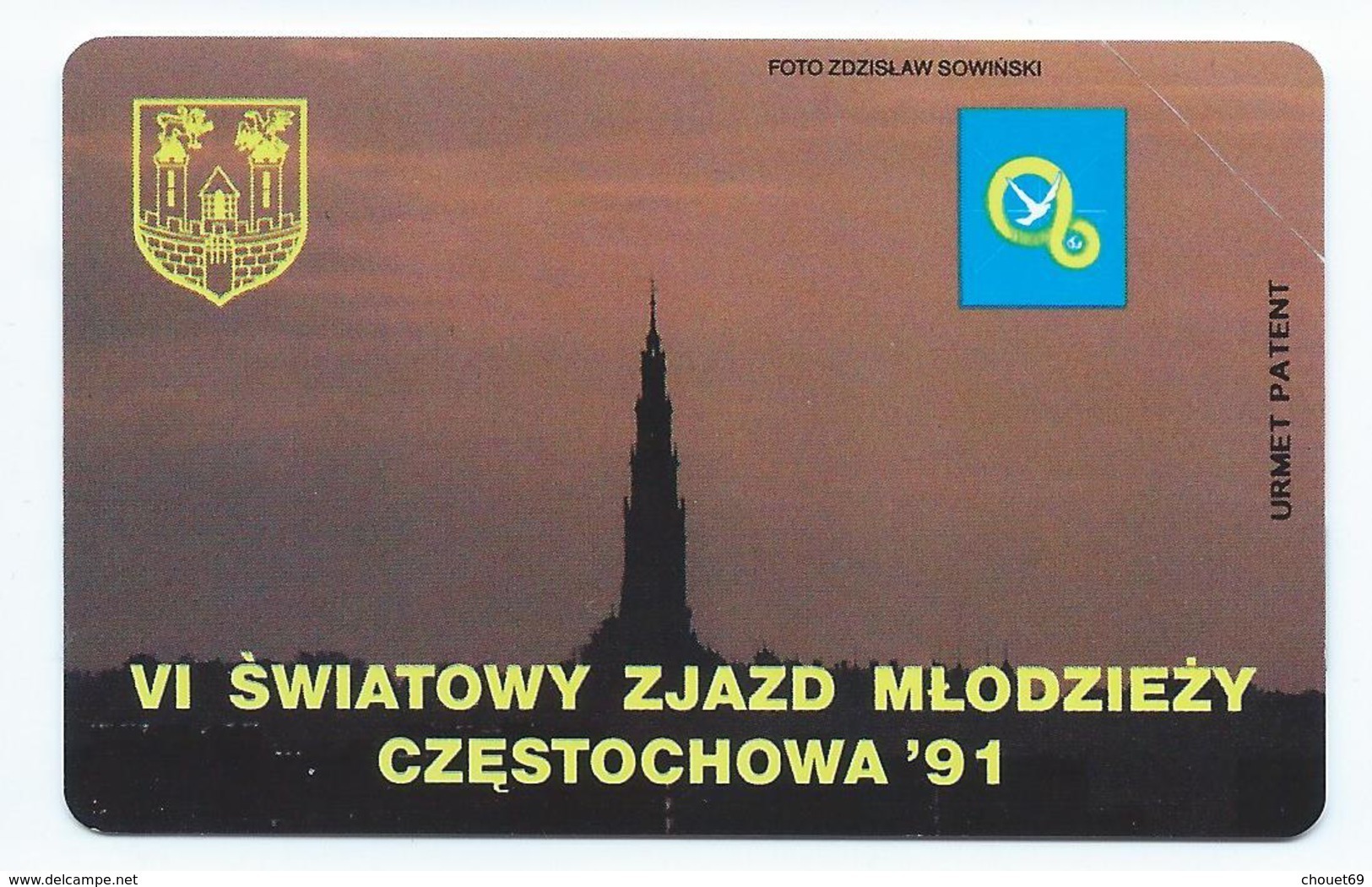 POLAND 6 - 50u SWIATOWY - ZJAZD MLODZIEZY CZESTOCHOWA 91 1991 MINT NEUVE POLAND - Pologne