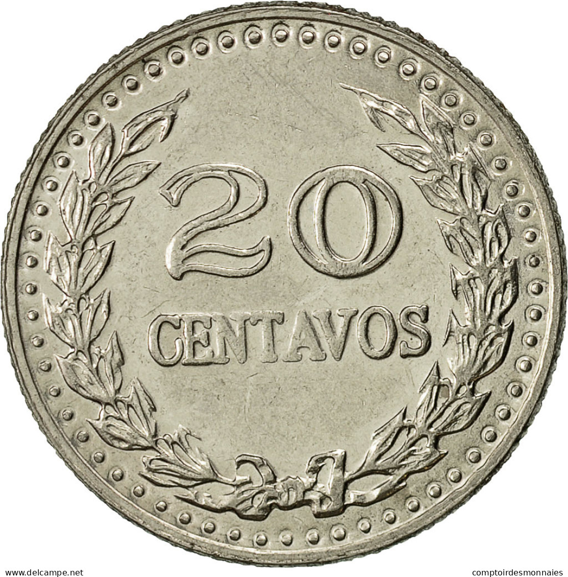 Colombie, 20 Centavos, 1973, SUP, Nickel Clad Steel, KM:246.1 - Colombia