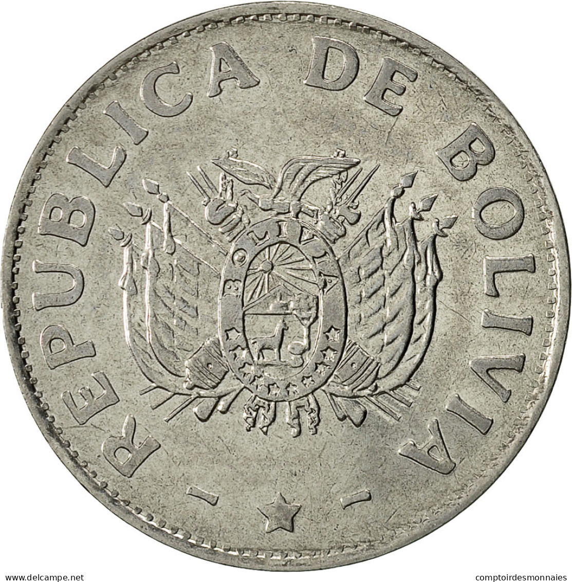 Bolivie, Boliviano, 1991, TTB+, Stainless Steel, KM:205 - Bolivie