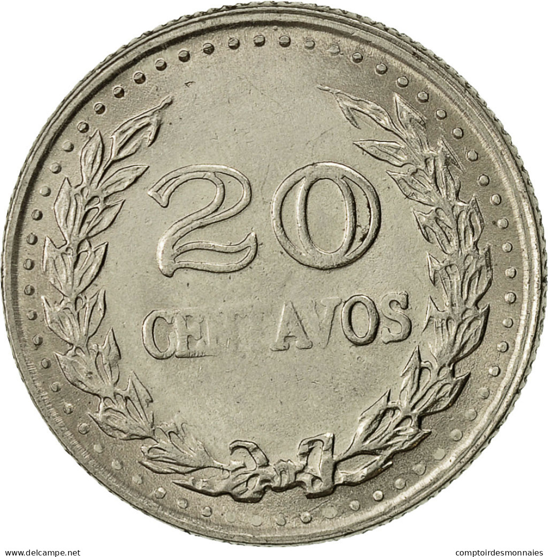 Colombie, 20 Centavos, 1974, TTB+, Nickel Clad Steel, KM:246.1 - Colombia