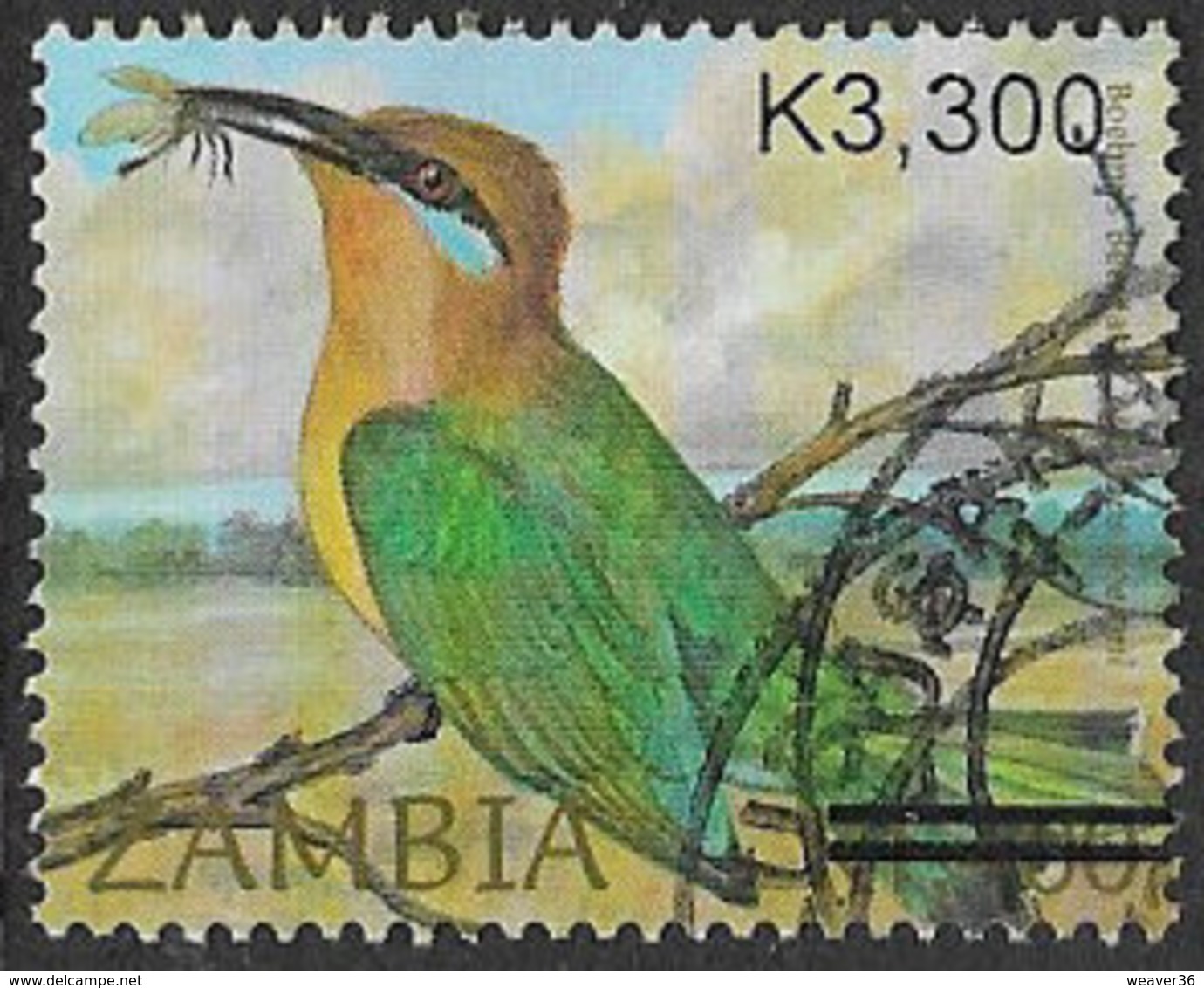 Zambia SG1026 2007 Surcharge 3300k On 1400k Good/fine Used [37/30777/2D] - Zambia (1965-...)