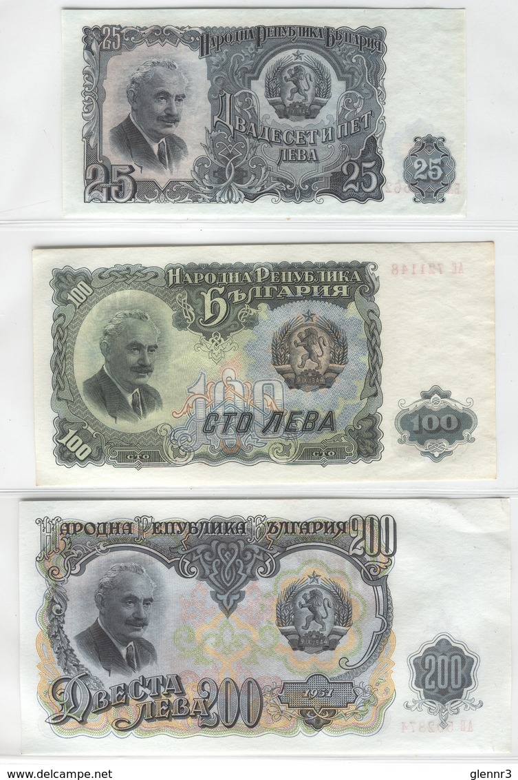 BULGARIA 81//87 1951 3-200 Leva UNC - Bulgarije