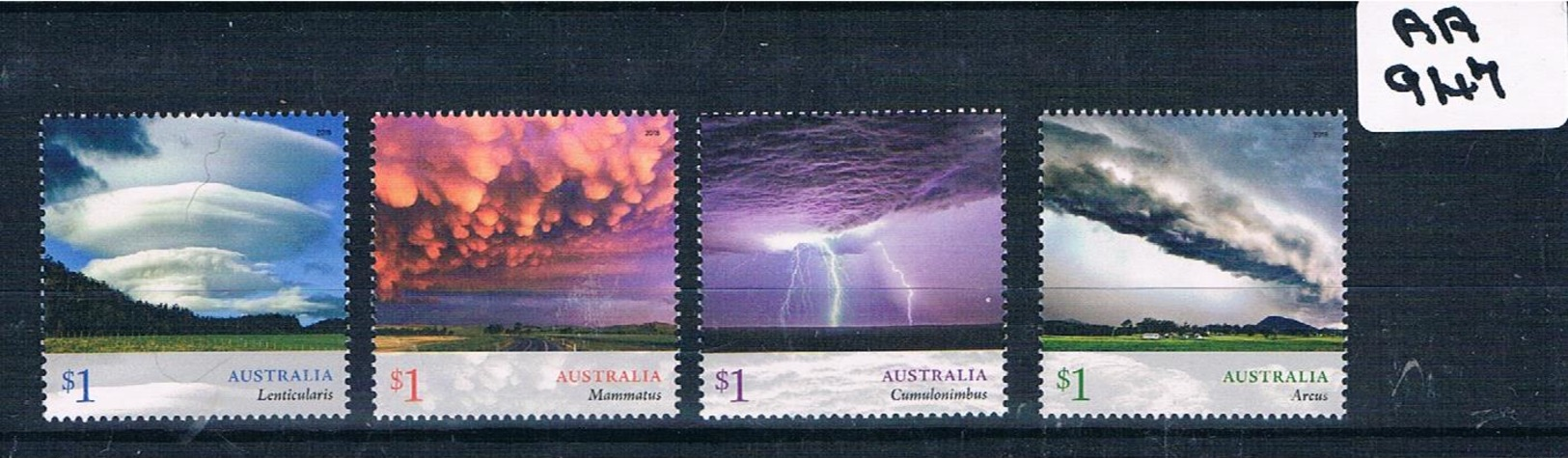 Australia 2018  CLOUD SCAPES 4VAL SHEET  Muh AA947 - Nuovi