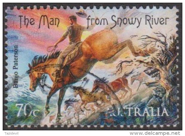 AUSTRALIA - USED 2014 70c Bush Ballads - Banjo Paterson - "The Man From Snowy River"- Horses - Usati