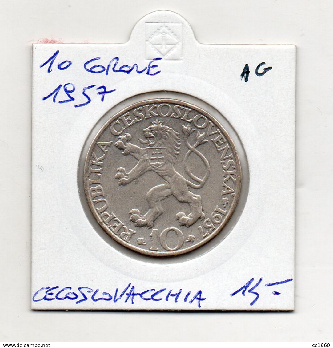 Cecoslovacchia - 1957 - 10 Corone - Argento - (MW1234) - Czechoslovakia