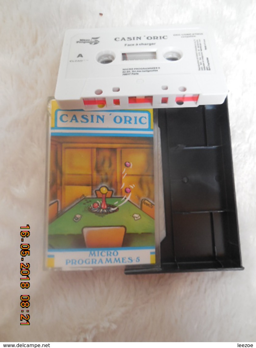 JEU ARCADE VIDEO SUR 48K ORIC-1/ATOS: CASIN'ORIC..TRES RARE - Autres & Non Classés