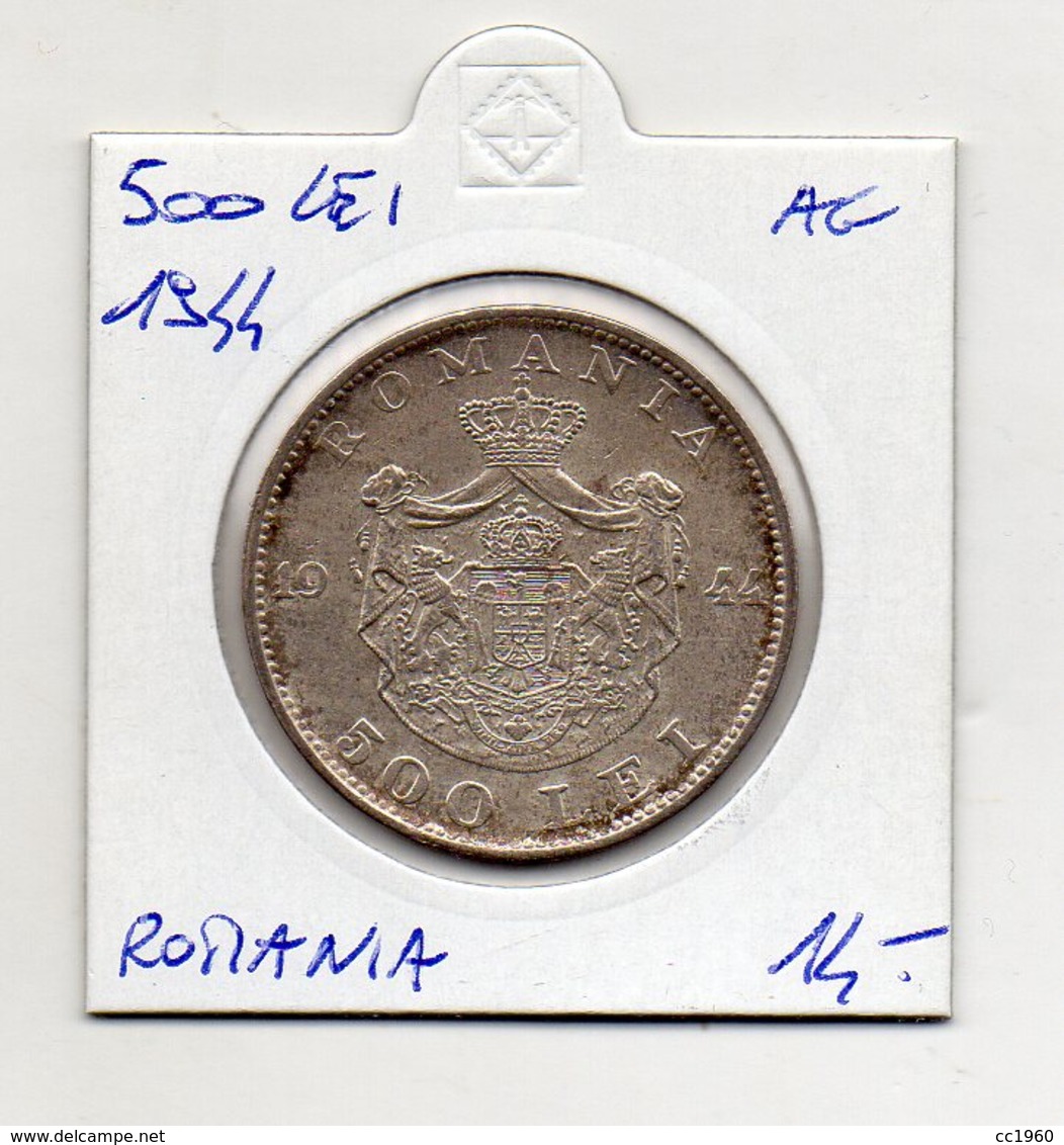 Romania - 1944 - 500 Lei - Argento - (MW1238) - Romania