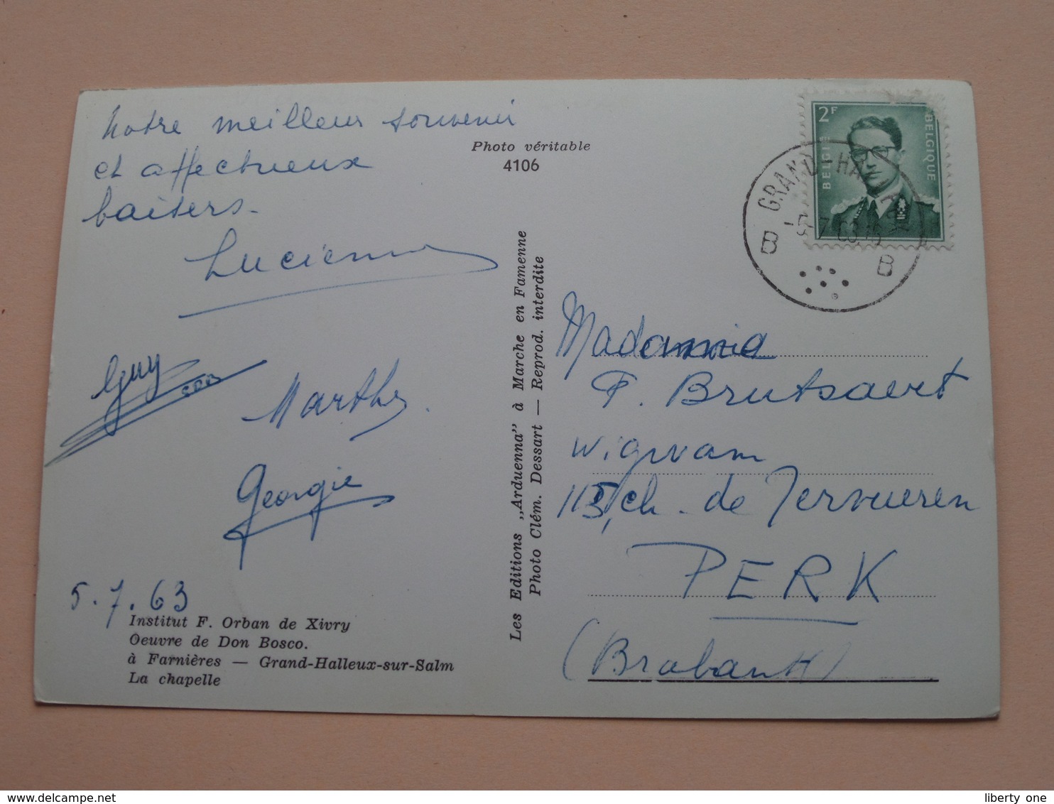 Institut F. Orban De XIVRY - Oeuvre De Don Bosco à Farnières ( Arduenna ) Anno 1963 ( Zie Foto's Voor Detail ) ! - Vielsalm
