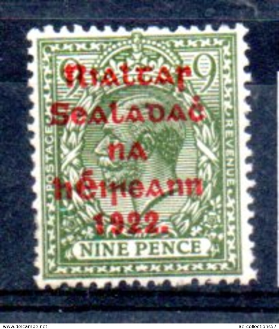 Irlande / N 19 / 9 P  Vert / NEUF** - Unused Stamps