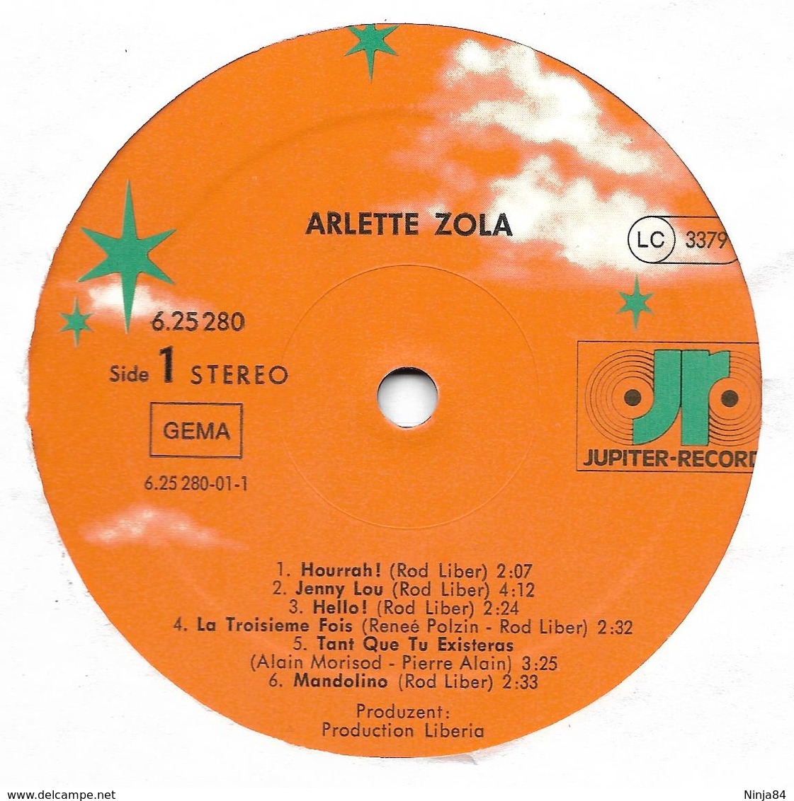 LP 33 RPM (12")  Arlette Zola  "  Hourrah ! "  Allemagne - Other - French Music