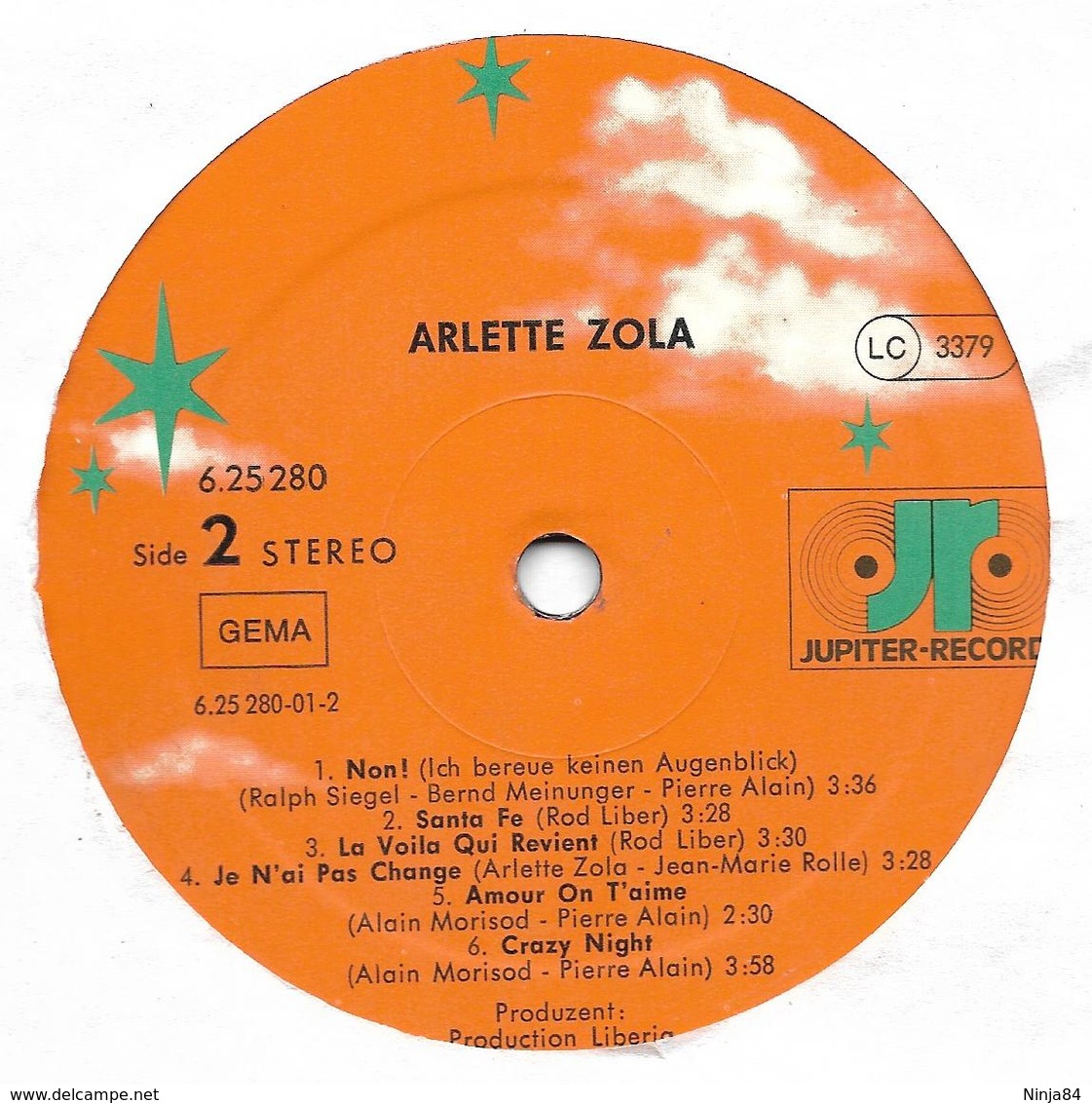 LP 33 RPM (12")  Arlette Zola  "  Hourrah ! "  Allemagne - Other - French Music