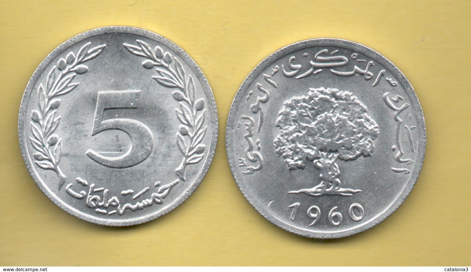 TUNEZ - 5 Millim 1960 - Túnez