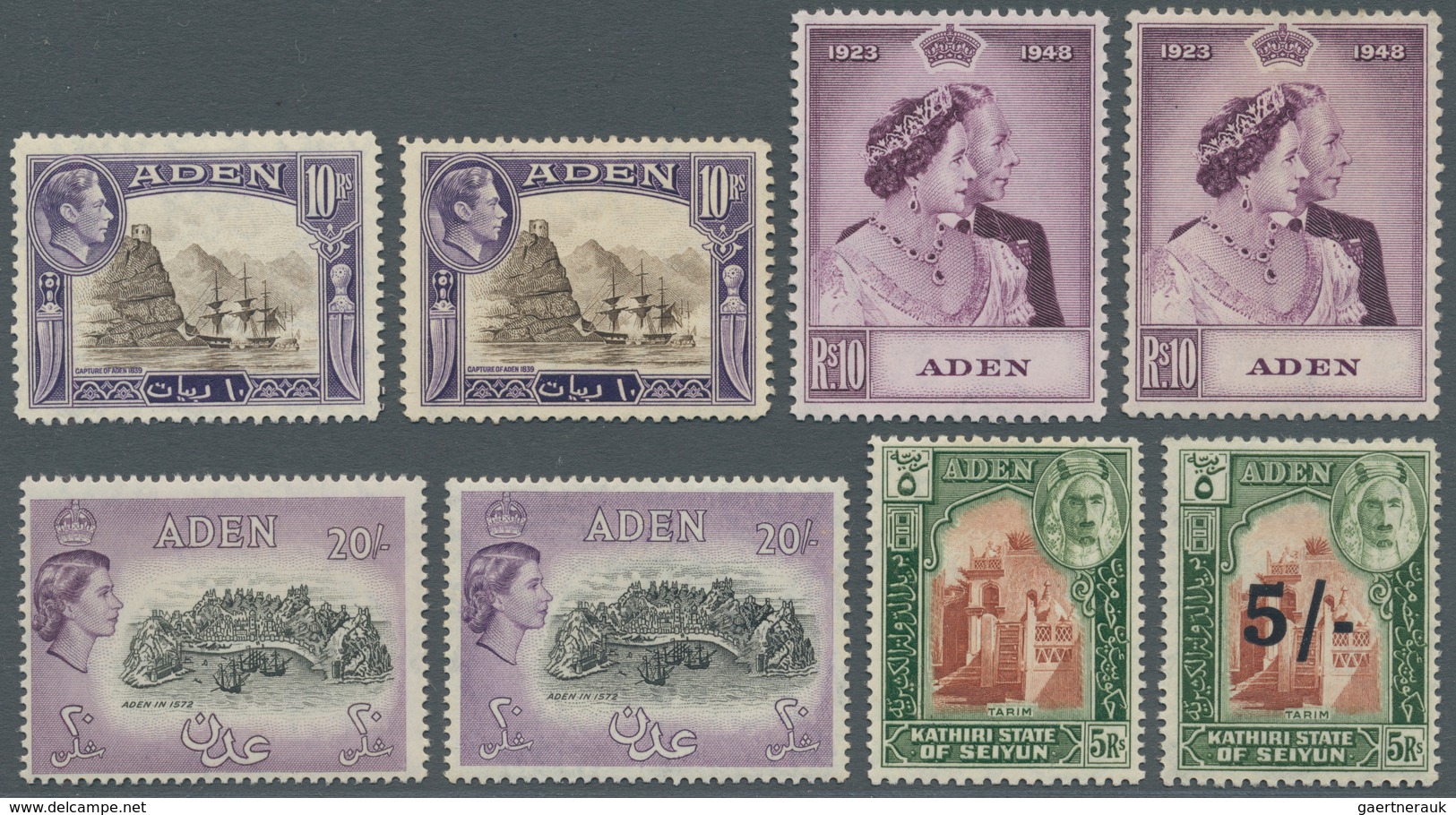 22003 Aden: 1937/1968 (ca.), Accumulation In Stockbook Incl. Seiyun And Hadhramaut With Several Better Iss - Jemen