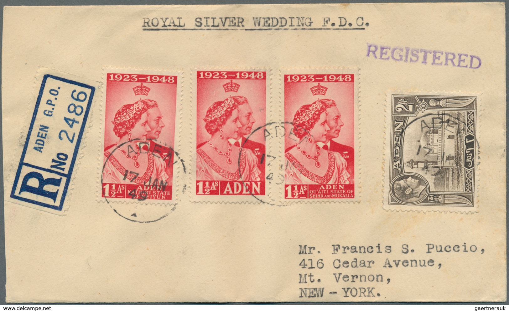 22004 Aden: 1937/1967, Aden/Protectorates, Group Of 18 Covers/f.d.c. Incl. Registered And Airmail. - Yemen