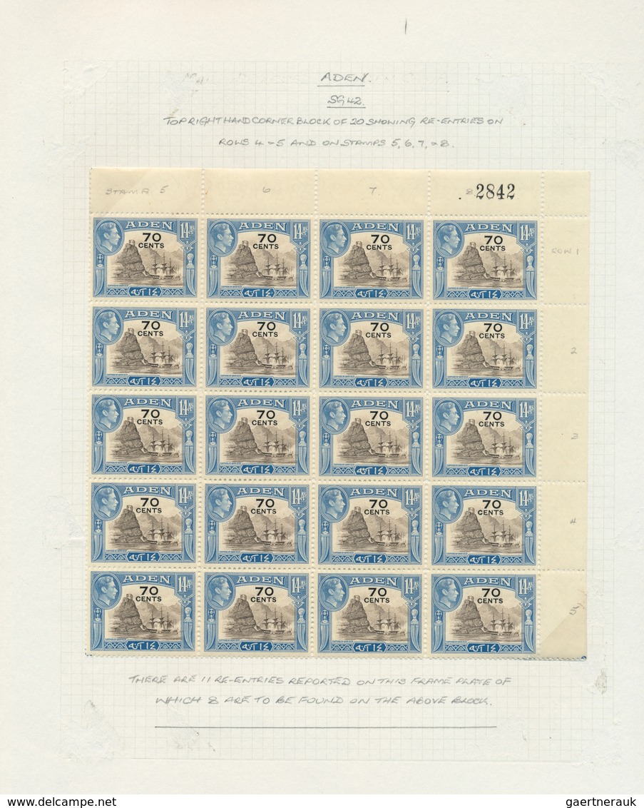 22006 Aden: 1937/1951, Specialised Collection On Written Up Album Pages, Incl. 1937 Definitives Mint, Used - Yémen