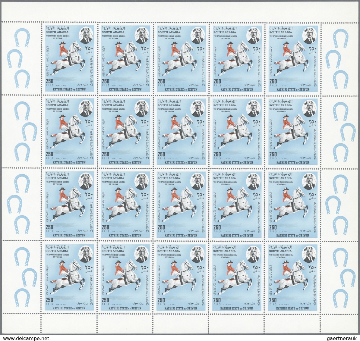 22012 Aden: 1967/1968 (ca.), Accumulation From SEIYUN And HADHRAMAUT In Sheet Album With Complete Sets In - Yemen