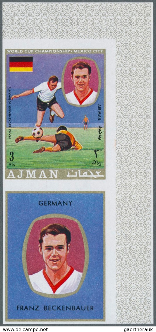 22048 Adschman / Ajman: 1964/1971 (ca.), Accumulation With Approx. 5.800 IMPERFORATE Stamps Incl. Definiti - Ajman