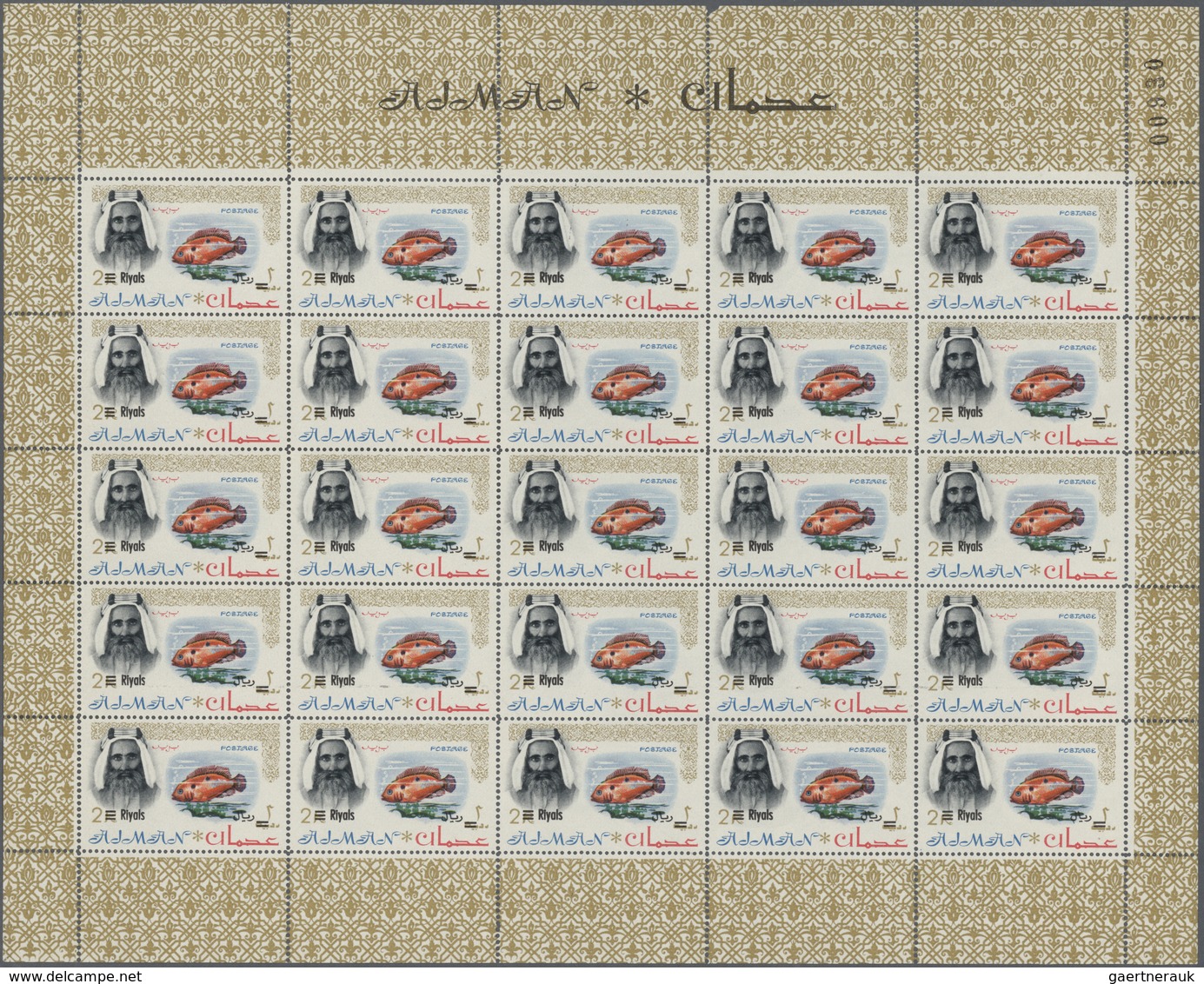 22049 Adschman / Ajman: 1964/1969, U/m Accumulation Of Apprx. 74 Sheets (with Apprx. 1.100 Stamps) Incl. I - Adschman