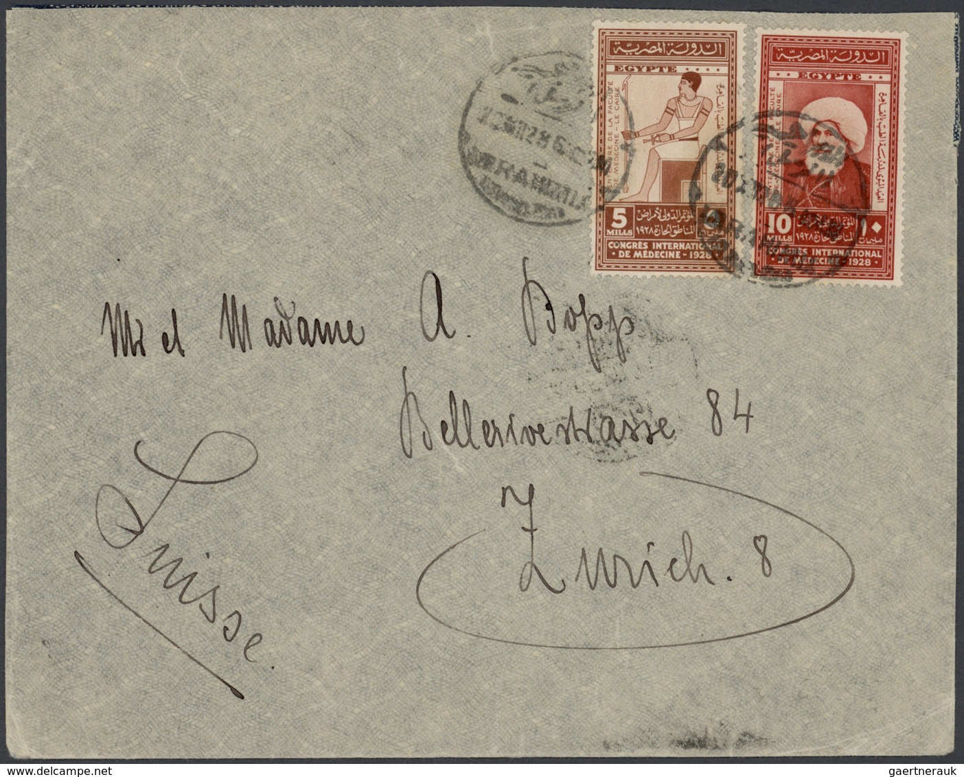22110 Ägypten: 1890/1960 (ca.), collection of apprx. 320 commercial covers/cards with plenty of interestin