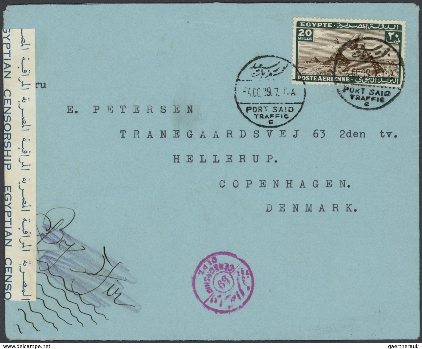 22110 Ägypten: 1890/1960 (ca.), collection of apprx. 320 commercial covers/cards with plenty of interestin
