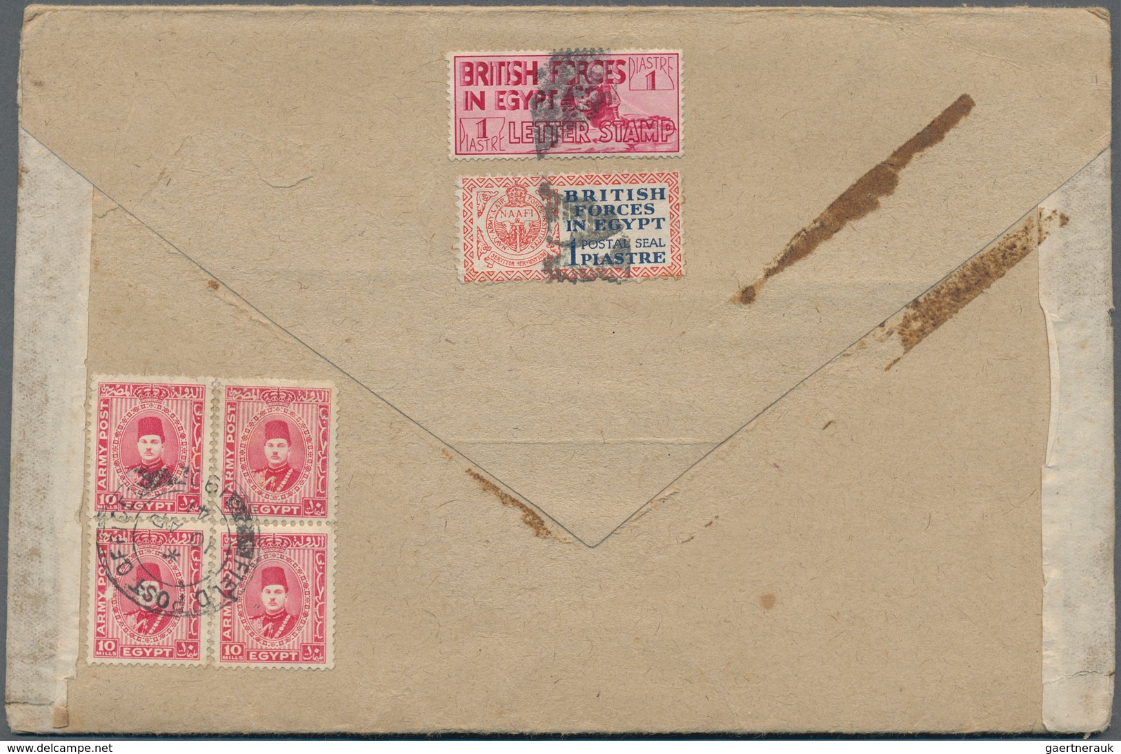 22111 Ägypten: 1895-1949 (ca.): Group Of 26 Covers, Postcards And Postal Stationery Items From Egypt (23) - 1915-1921 Protectorat Britannique