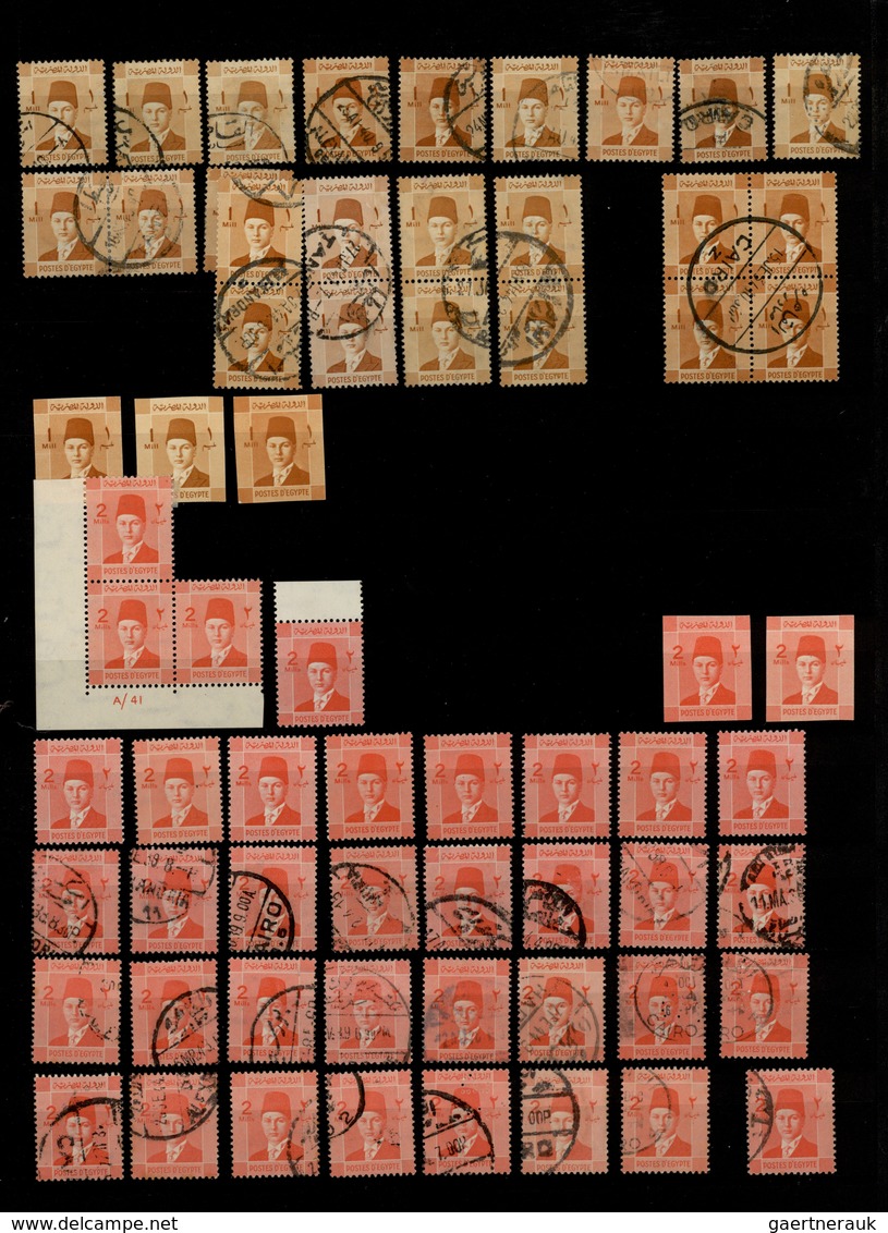 22121 Ägypten: 1920/2014 (ca.), Comprehensive Mint And Used Accumulation In 14 Albums (plus Further Materi - 1915-1921 Protectorat Britannique