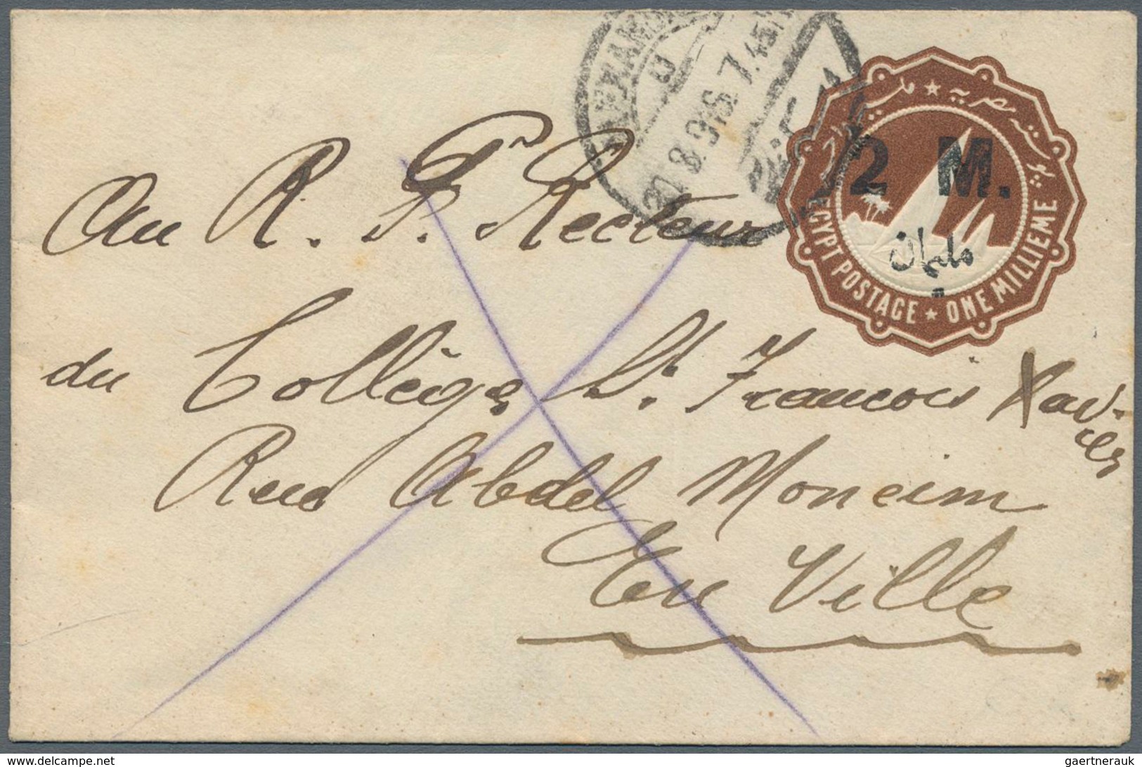 22141 Ägypten - Ganzsachen: 1879-1945: Collection of 45 postal stationery items, all used postally, with p